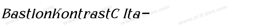BastionKontrastC Ita字体转换